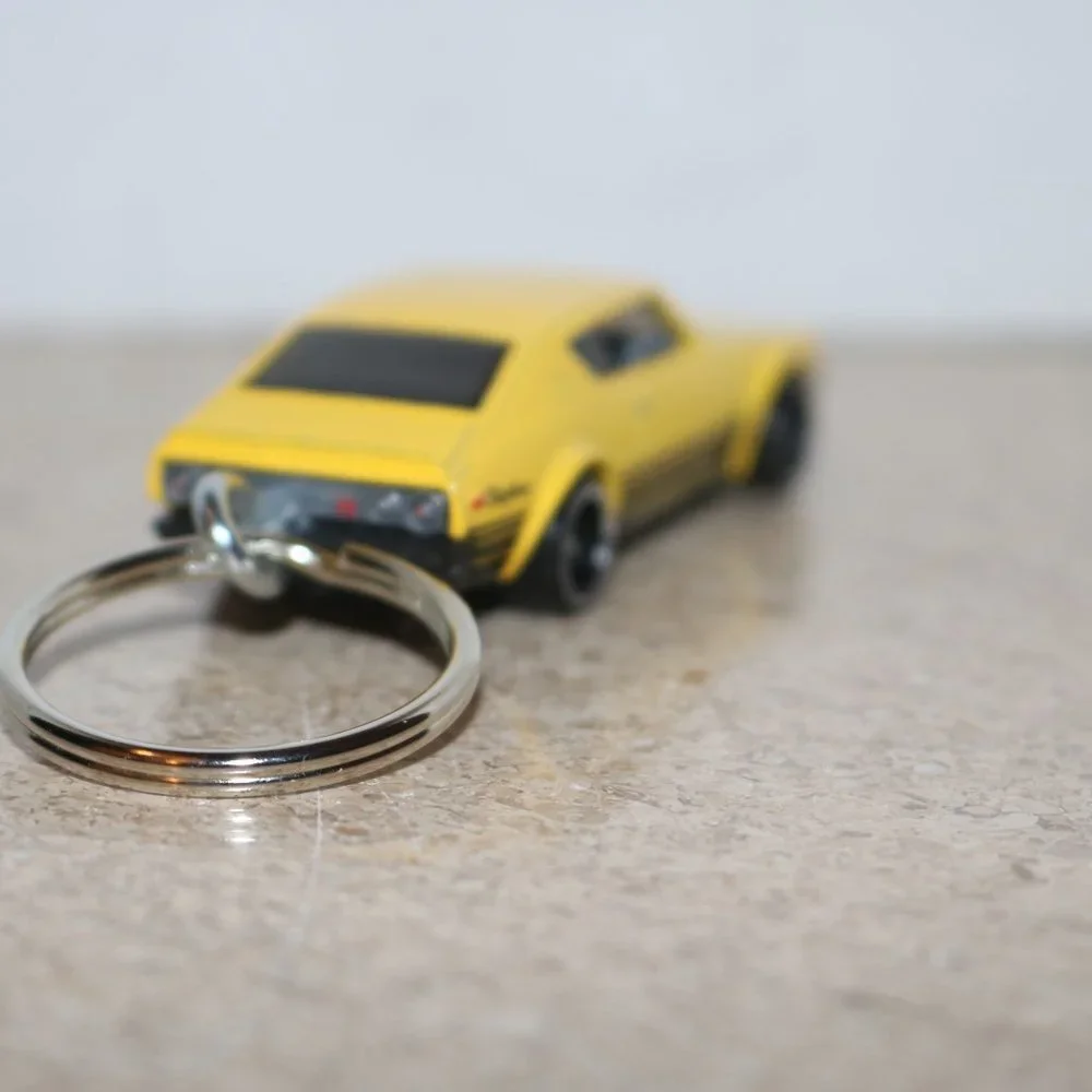 Hot Wheels Then and Now Skyline CUSTOM keychain